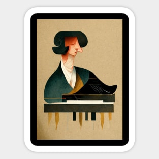 Pianist Sticker